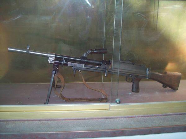 Automatic weapon in the EOKA National Struggle Museum, Chlorakas, Paphos, Cyprus